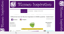 Desktop Screenshot of blumen-inspiration.de