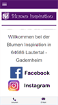 Mobile Screenshot of blumen-inspiration.de