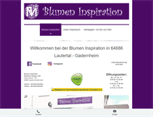 Tablet Screenshot of blumen-inspiration.de